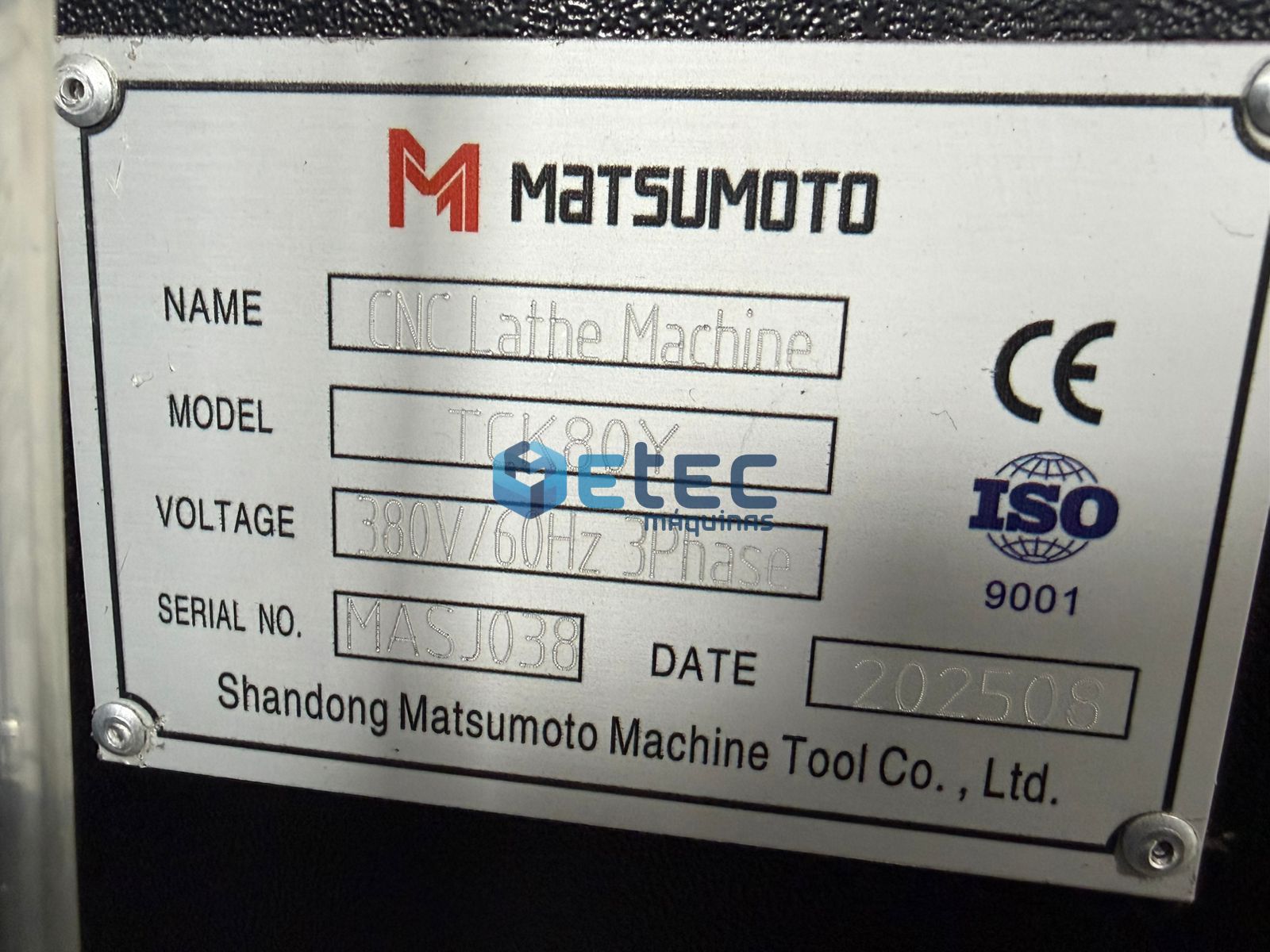 Centro de Torneamento Matsumoto TCK80Y com Ferramentas Acionadas e Eixo Y
