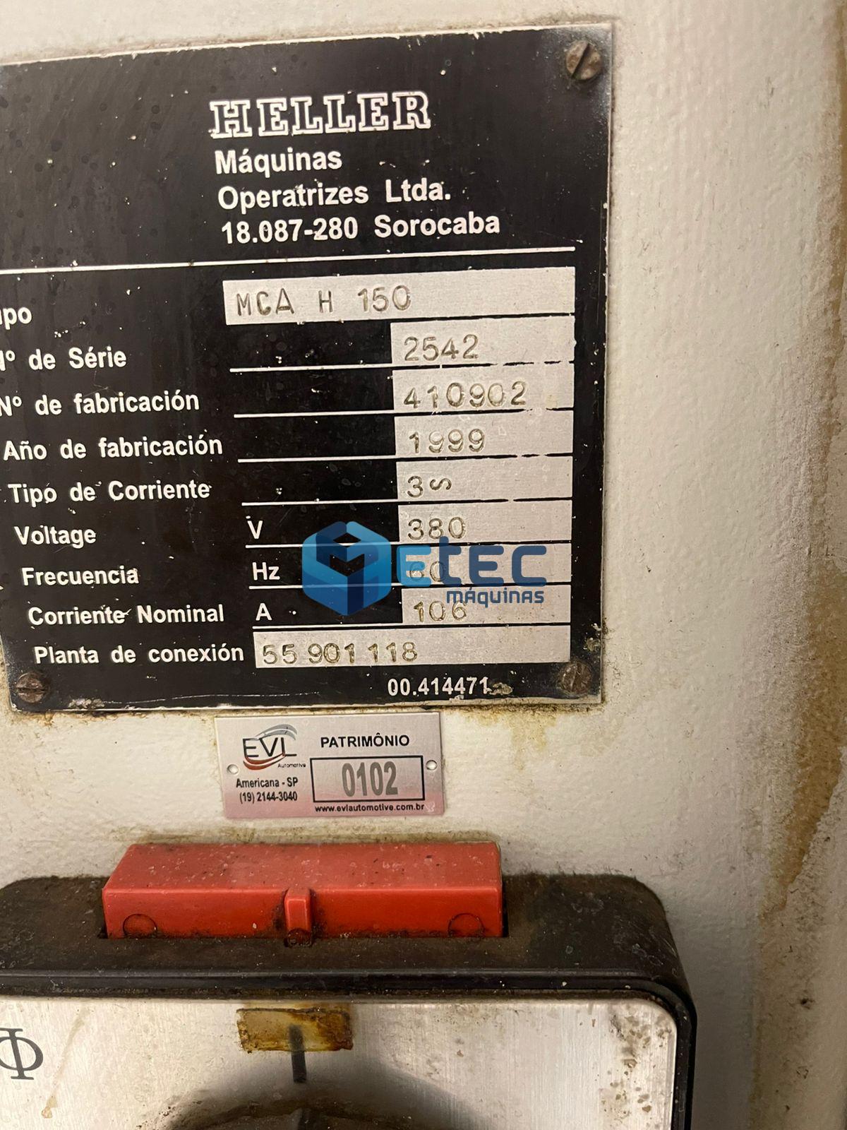 Centro de Usinagem Horizontal Duplo Pallet Heller MCA-H150