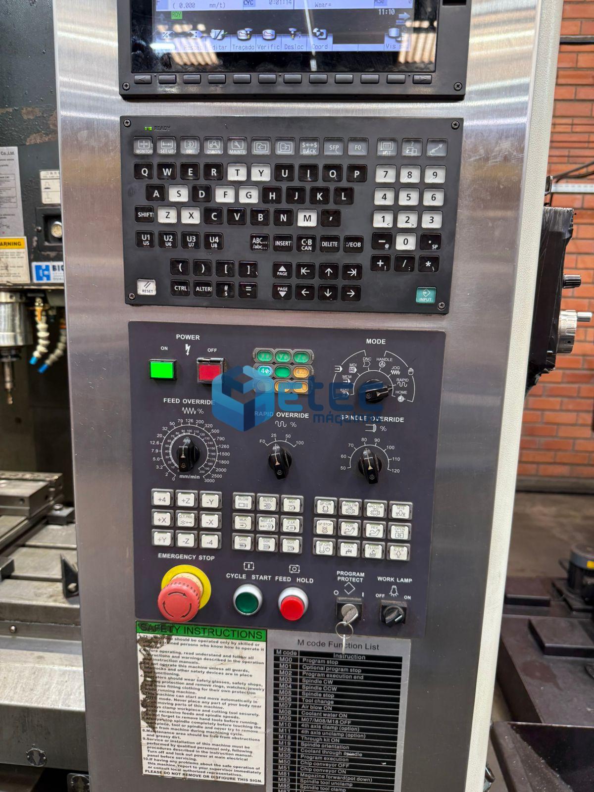 Centro de Usinagem Maxmill QMC600 + 4° Eixo