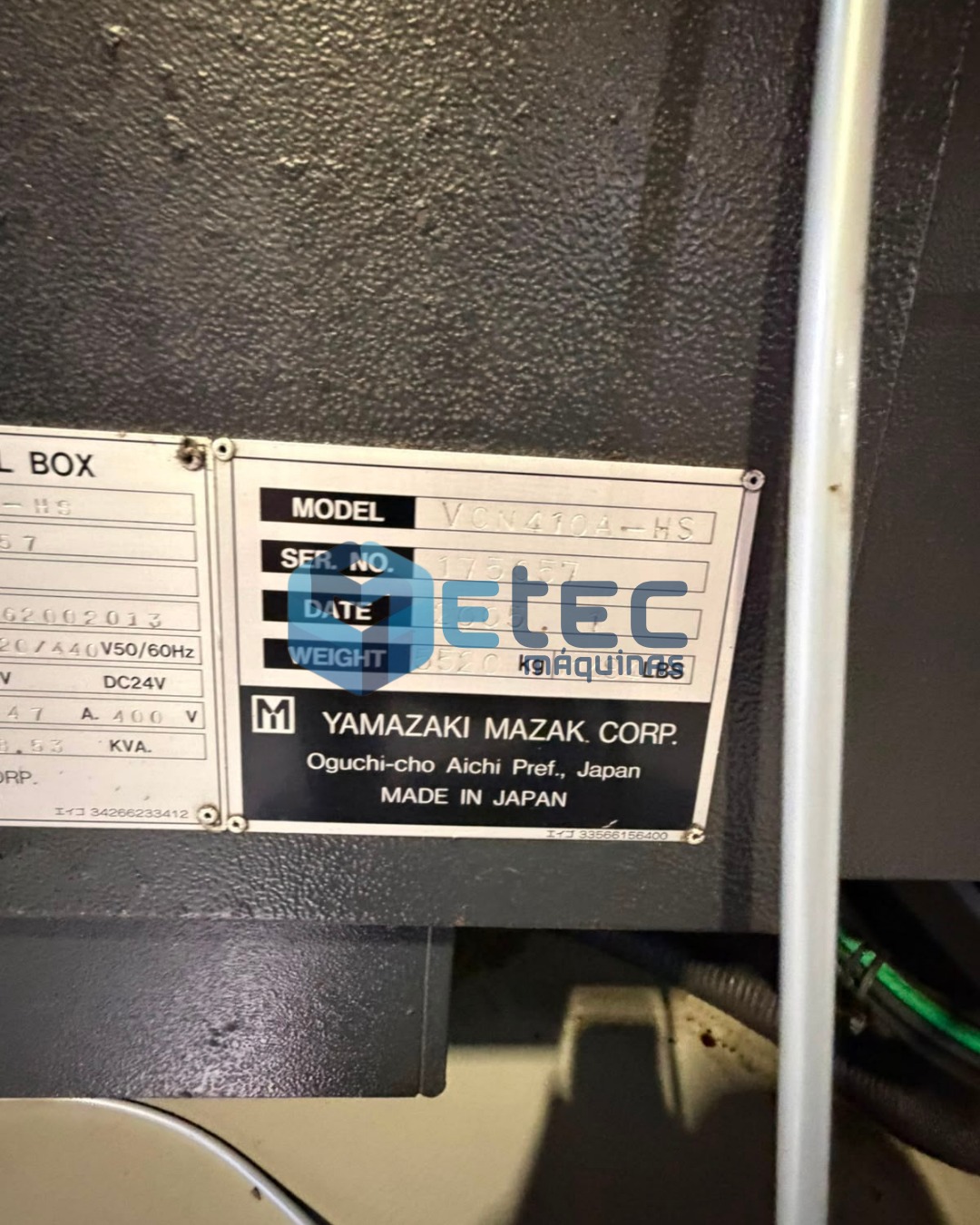 Centro de Usinagem Mazak Nexus 410A-HS
