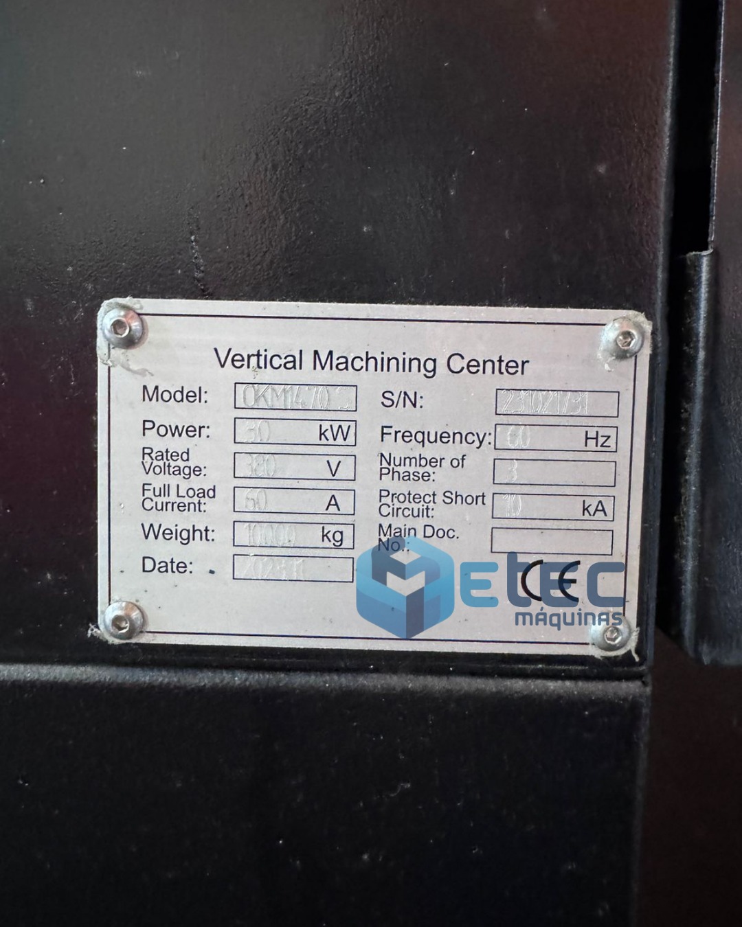 Centro de Usinagem Okada SVB1470