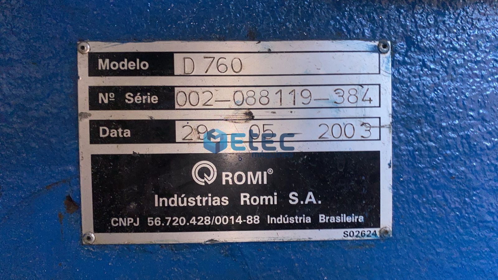 Centro de Usinagem Vertical ROMI Discovery D760