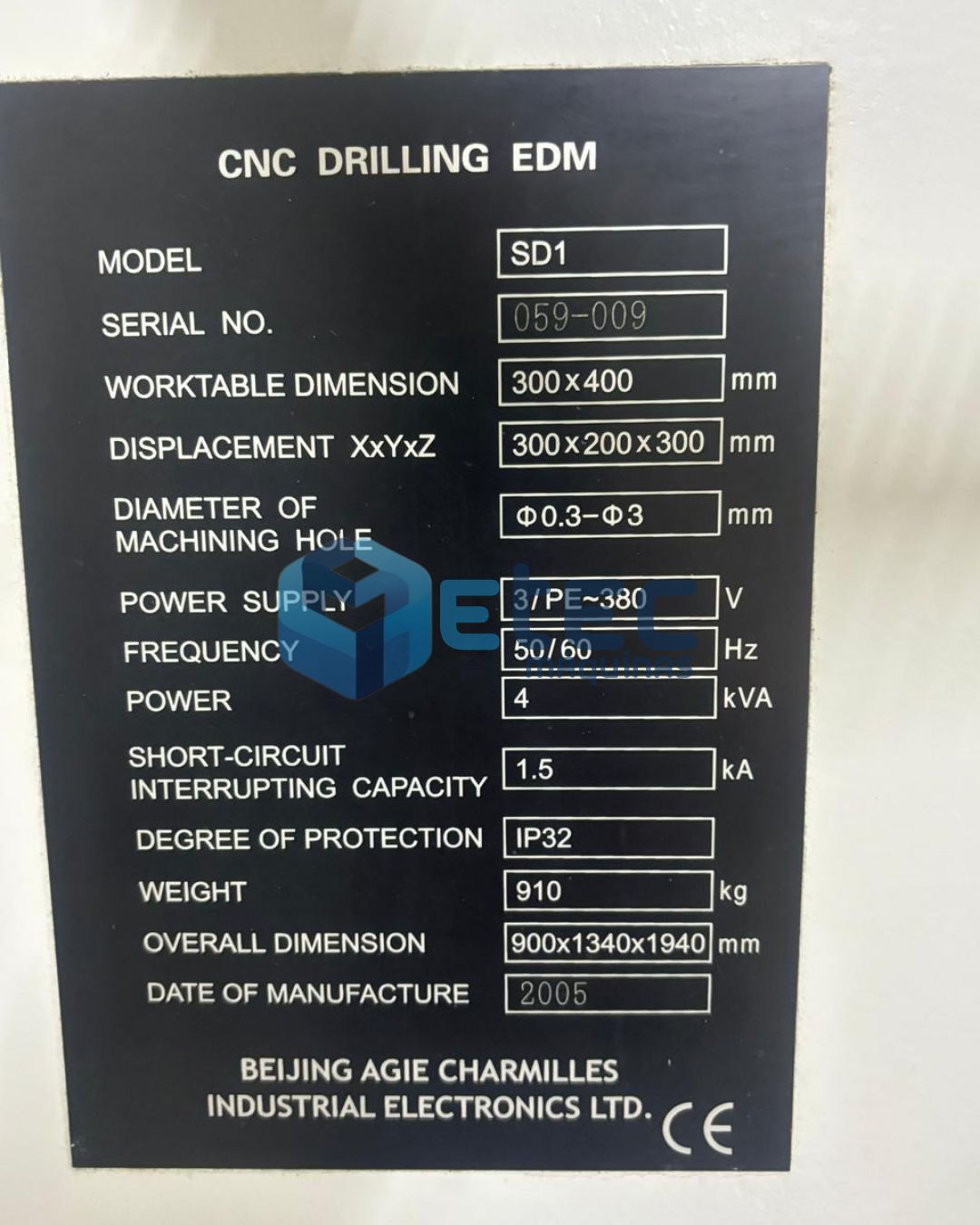 Eletroerosão Charmilles CNC Drilling EDM