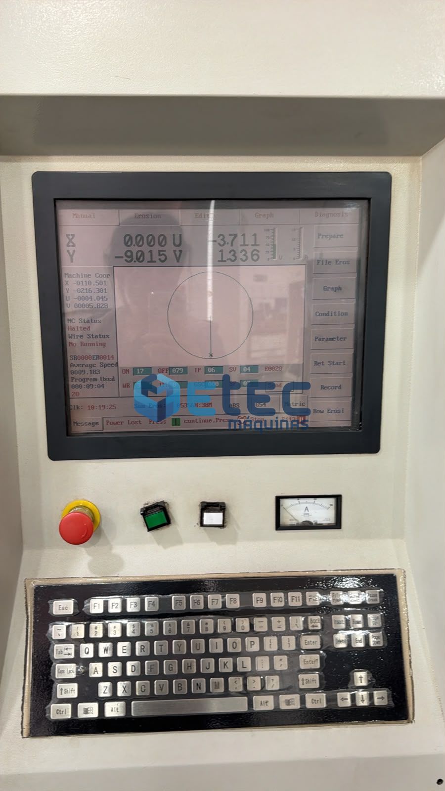 Eletroerosão Corte a Fio Molibdênio Electrocut Novick AR1300