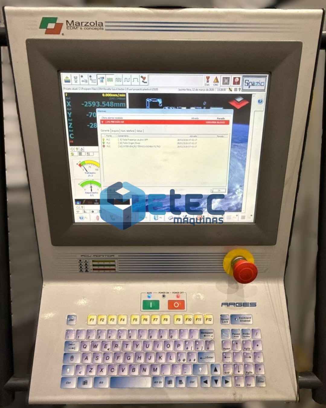 Eletroerosão Penetração CNC Resitron Duplo  Cabeçote