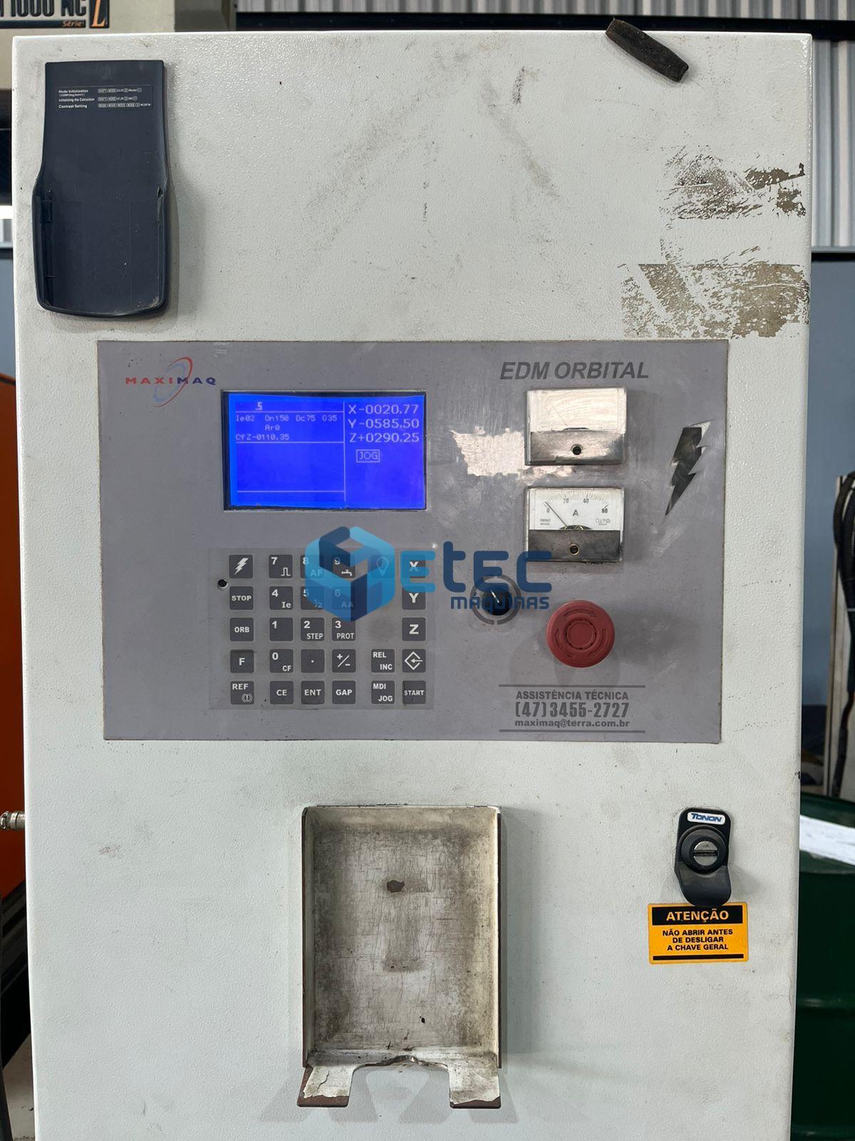 Eletroerosão Penetração Portal Engemaq EDM 1000 NC