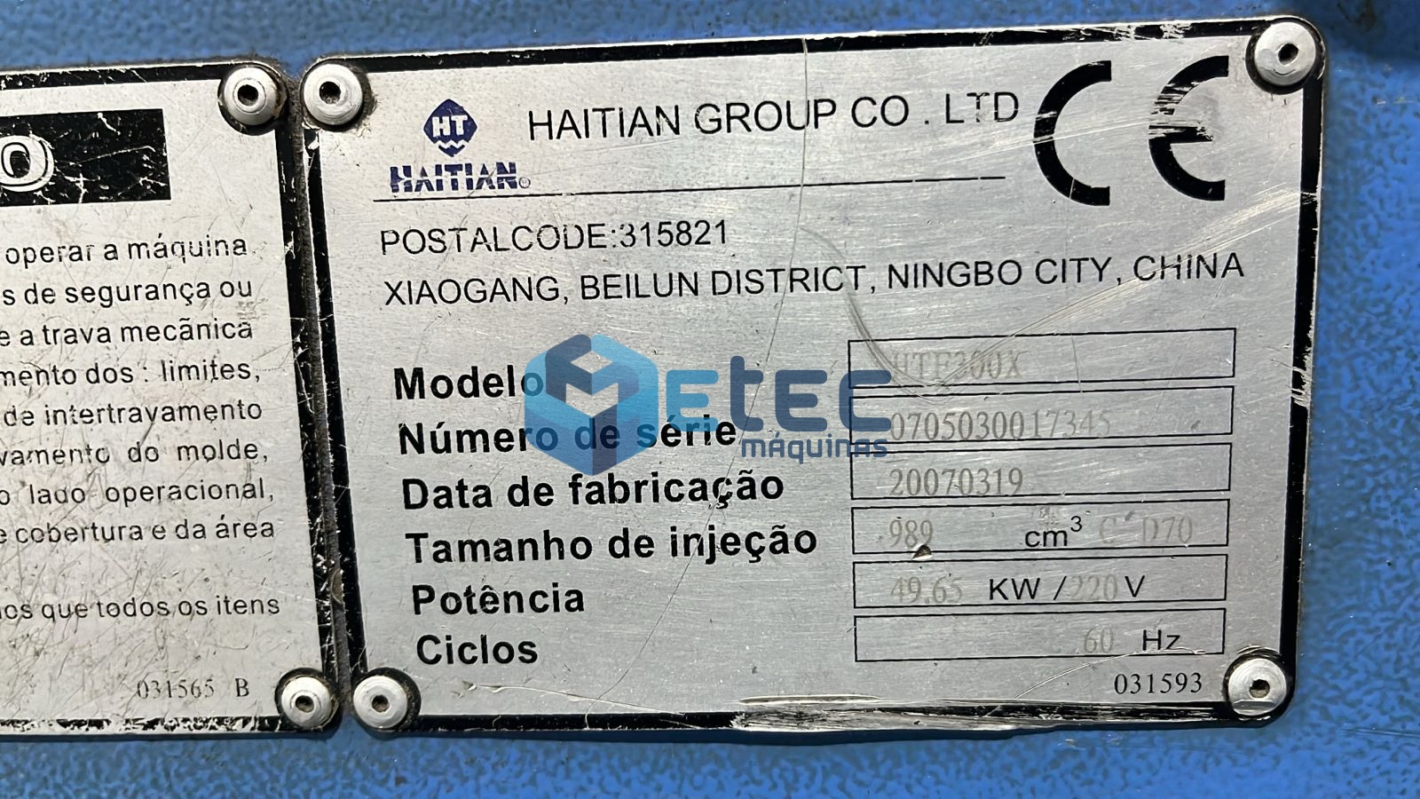 Injetora Haitian HTF300X 300T
