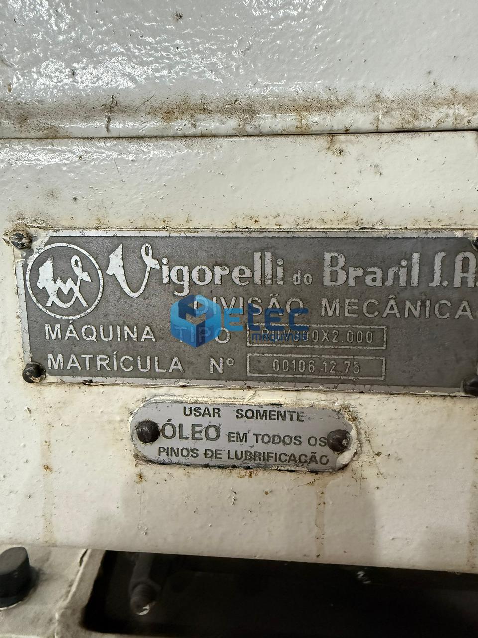 Retífica Cilíndrica Vigorelli RUV300 x 2000