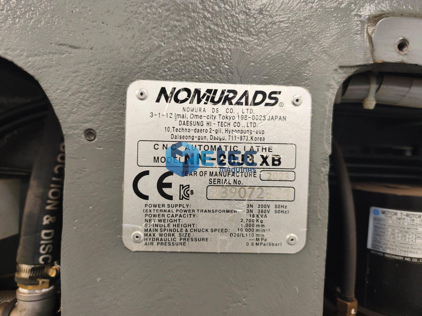 Torno CNC Automático Nomura DS NN 20J3 XB