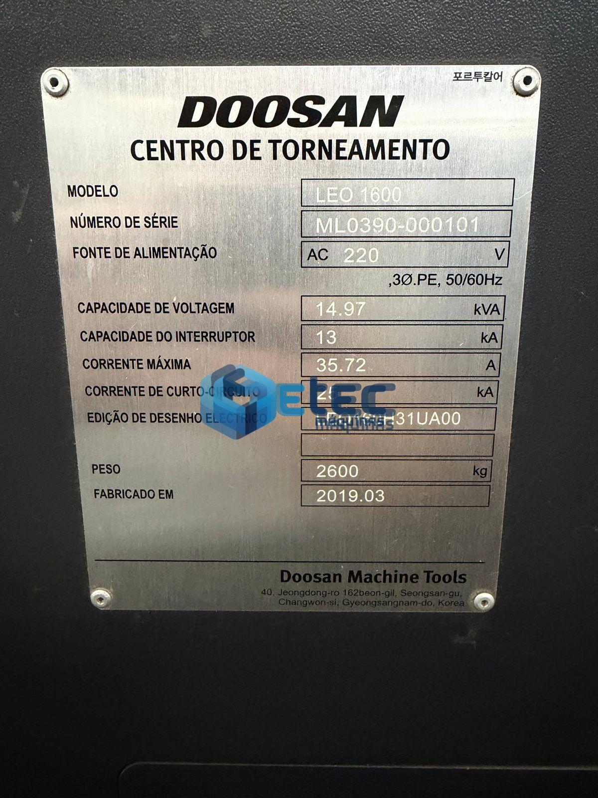 Torno CNC Doosan LEO 1600