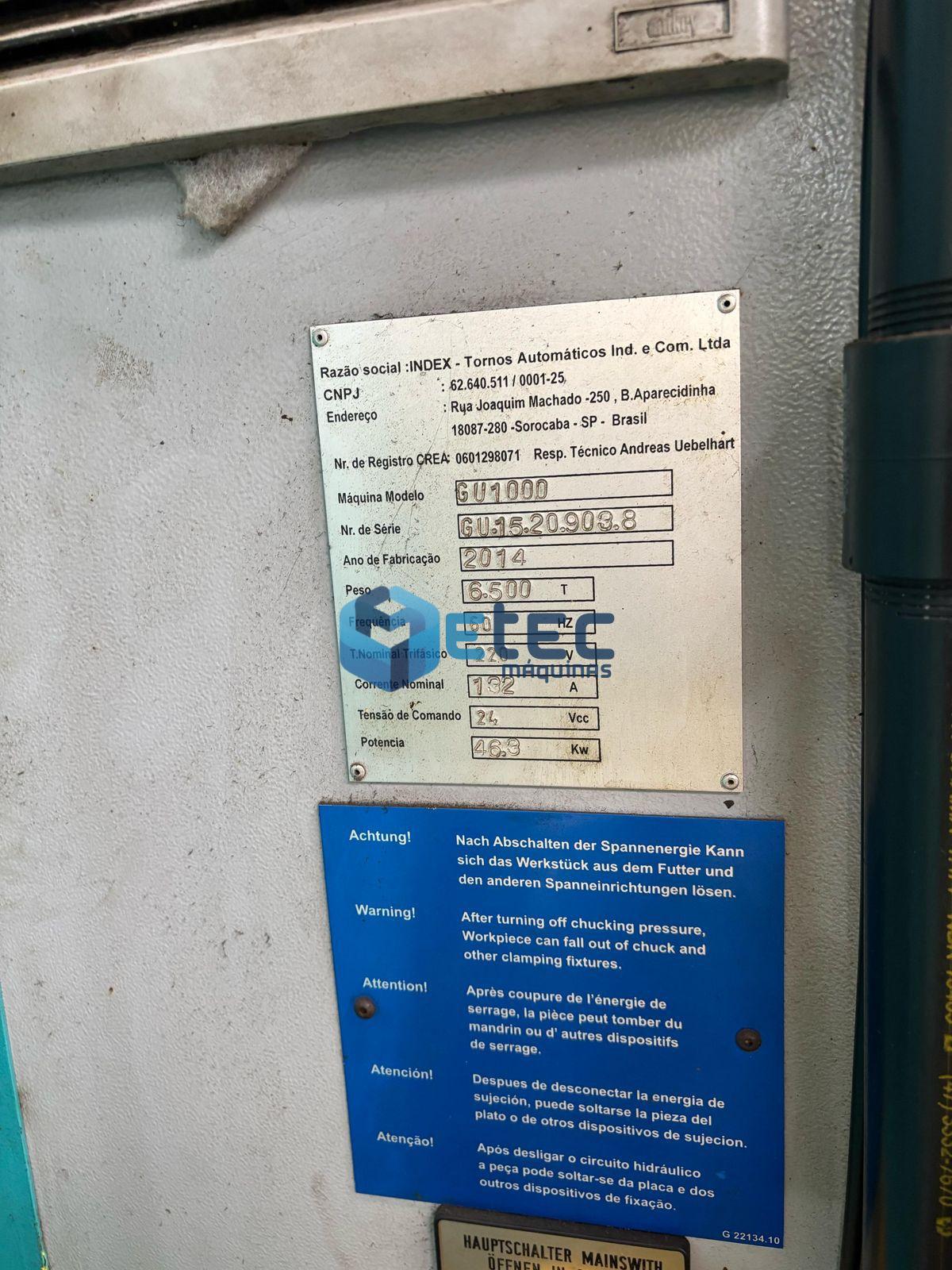 Torno CNC Index GU1000