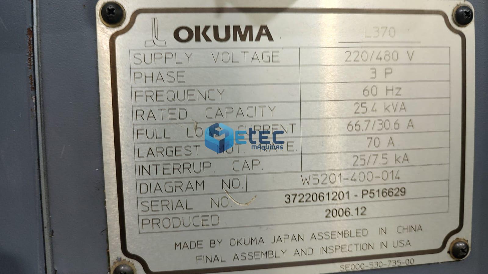 Torno CNC Okuma L370