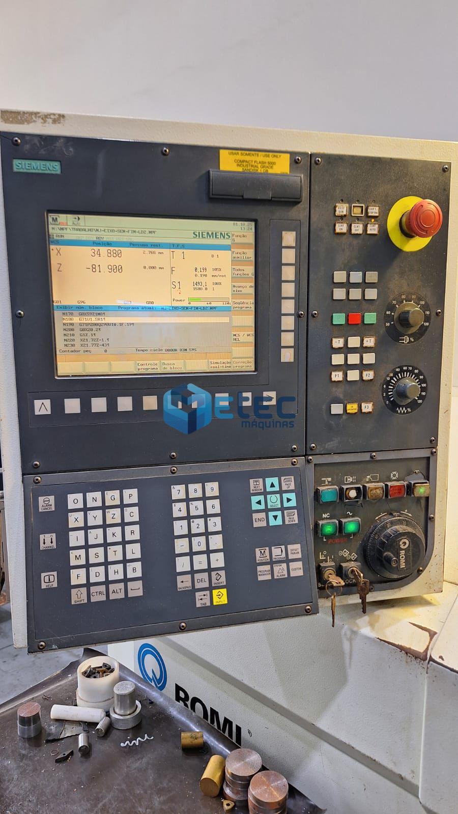 Torno CNC Romi Centur 30D