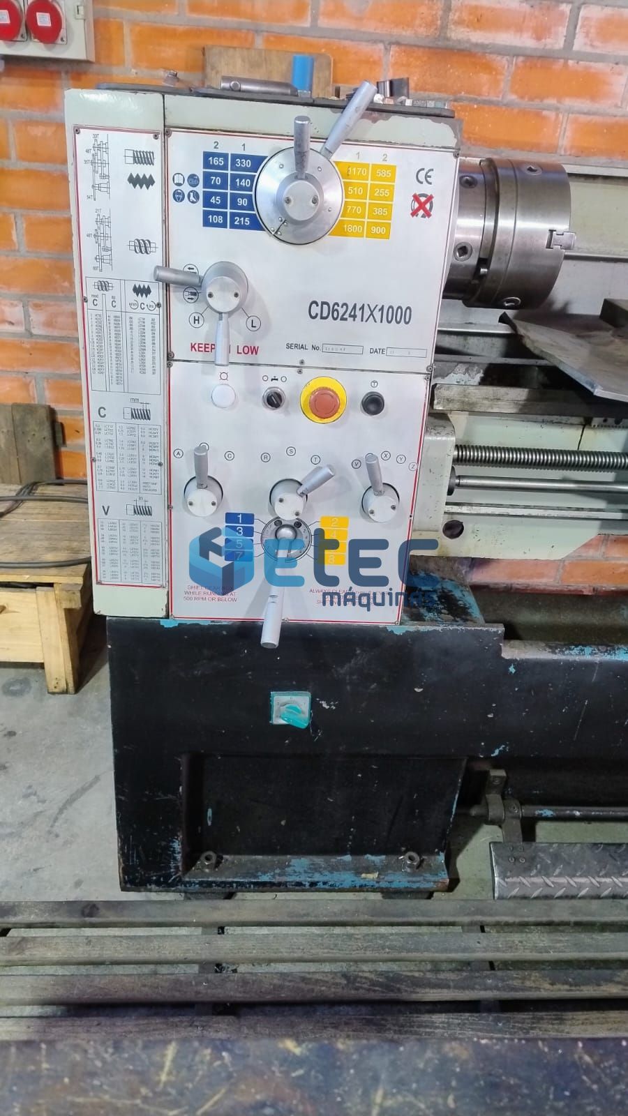 Torno Mecânico Eurostec CD62421x1.000