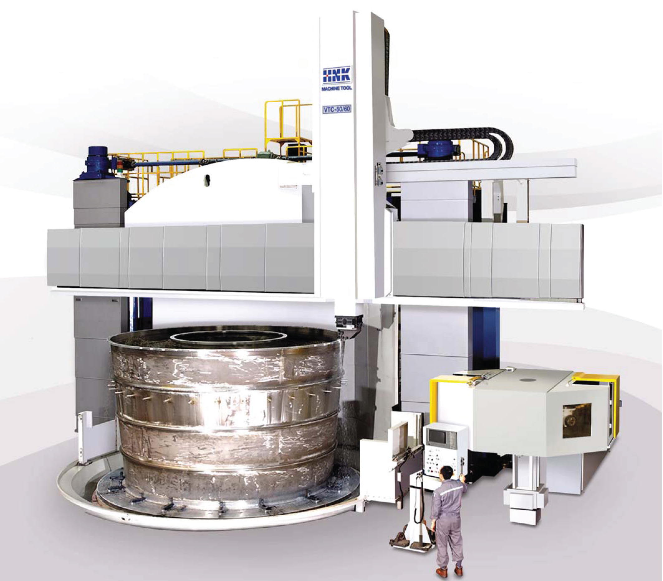 Torno CNC Vertical HNK VTC-40/50 + Ferramentas Acionadas