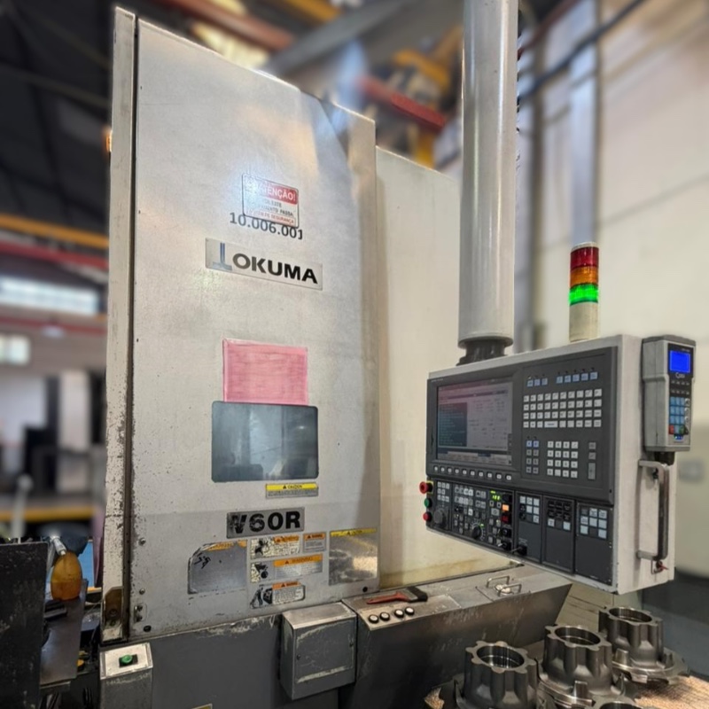 Torno CNC Vertical OKUMA V-60R Com Ferramentas Acionadas
