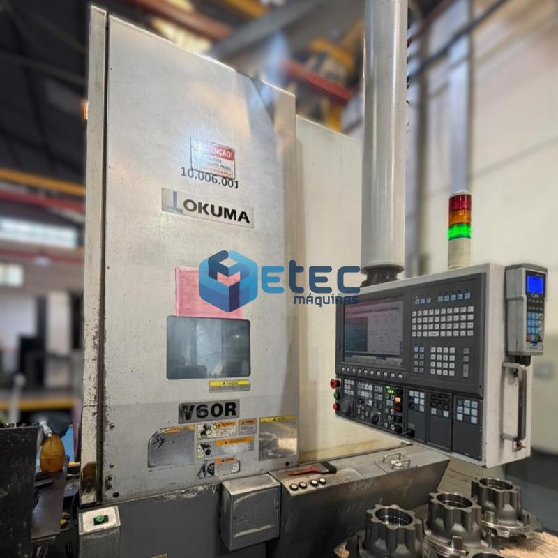 Torno CNC Vertical OKUMA V-60R Com Ferramentas Acionadas